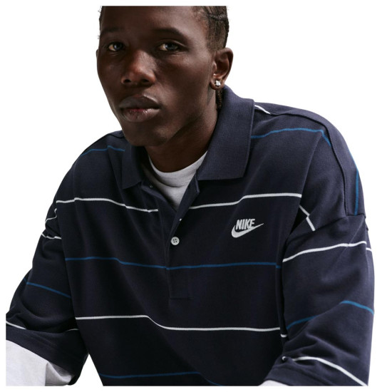 Nike Ανδρική κοντομάνικη μπλούζα Sportswear Club Oversized Striped Polo Shirt